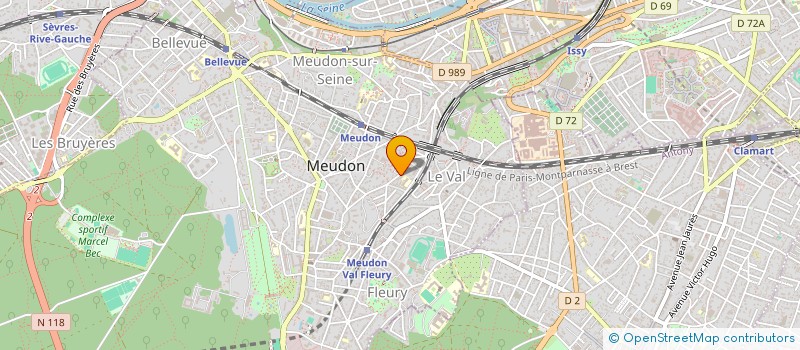 localisation de l'entreprise SHALOM ISRAEL  MEUDON