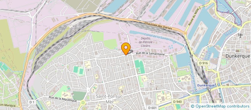 localisation de l'entreprise SHAM à DUNKERQUE