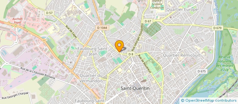 localisation de l'entreprise SHAM à SAINT-QUENTIN
