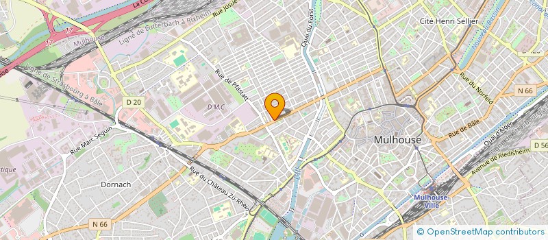 localisation de l'entreprise SHAMATA  MULHOUSE