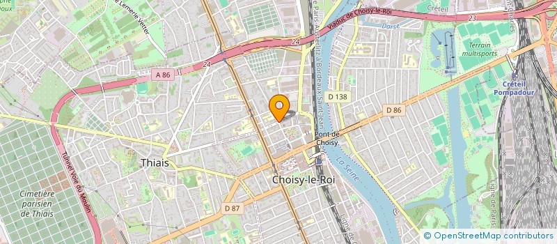 localisation de l'entreprise SHAMELIA à CHOISY-LE-ROI