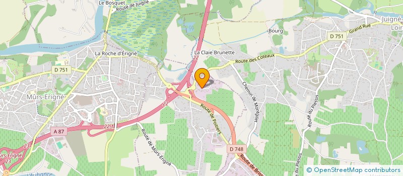 localisation de l'entreprise SHAMS CUSTOM à SAINT-MELAINE-SUR-AUBANCE