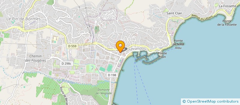 localisation de l'entreprise SHANA  LE LAVANDOU