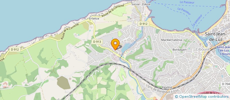 localisation de l'entreprise SHANA  URRUGNE