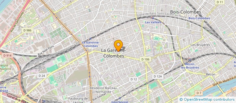 localisation de l'entreprise SHANA B.  LA GARENNE-COLOMBES