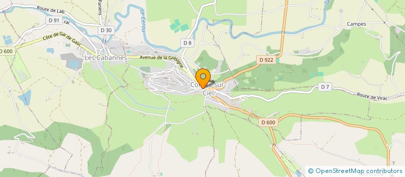 localisation de l'entreprise SHANDRA  CORDES-SUR-CIEL