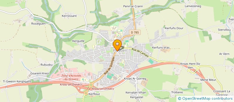 localisation de l'entreprise SHANGAI DARTS CLUB  PLEYBEN