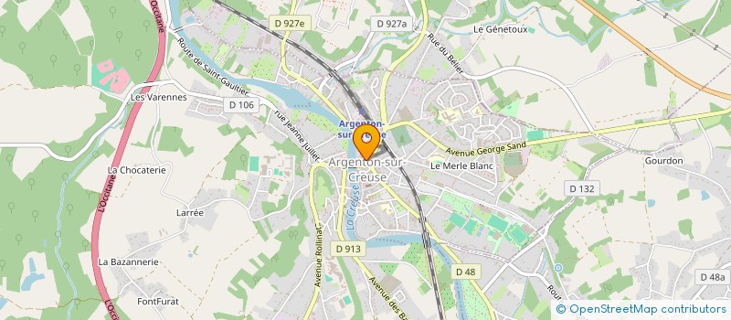 localisation de l'entreprise SHANGO à ARGENTON-SUR-CREUSE