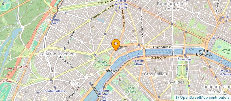 localisation de l'entreprise SHANGRI-LA HOTELS (PARIS) à PARIS