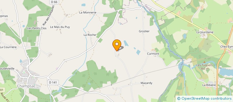 localisation de l'entreprise SHANI  CHAMPSAC