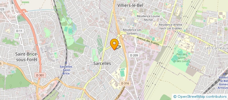 localisation de l'entreprise SHANNY  SARCELLES