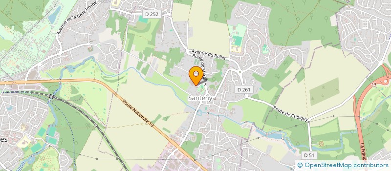 localisation de l'entreprise SHANOA COMMUNICATION  SANTENY