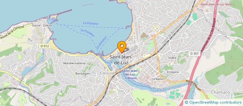 localisation de l'entreprise SHANORA à SAINT-JEAN-DE-LUZ