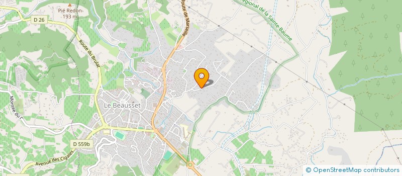 localisation de l'entreprise SHANTI  LE BEAUSSET