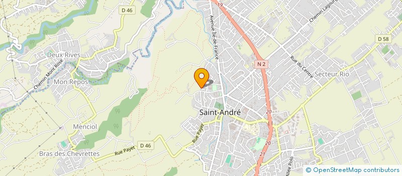 localisation de l'entreprise SHANTI à SAINT-ANDRE