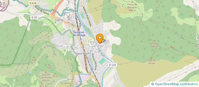 localisation de l'entreprise SHANTI PRANA YOGA à TARASCON-SUR-ARIEGE