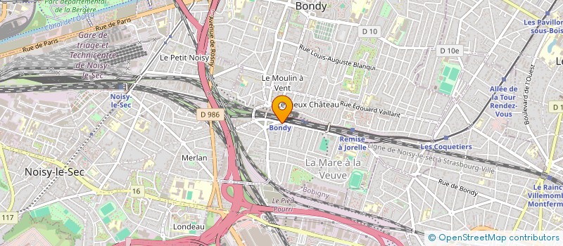 localisation de l'entreprise SHANU MULTISERVICES  BONDY