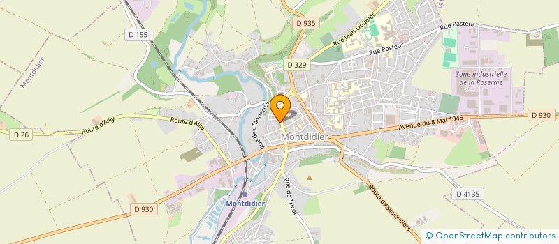 localisation de l'entreprise SHANYUAN  MONTDIDIER