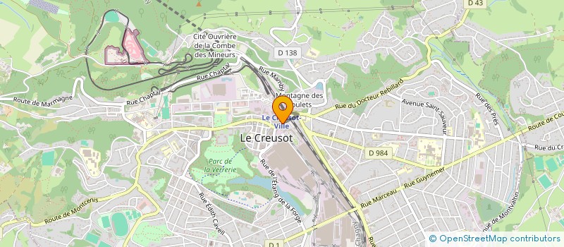 localisation de l'entreprise SHAO à LE CREUSOT