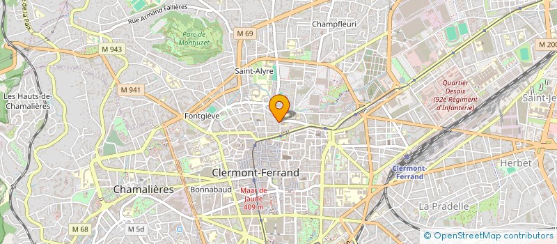 localisation de l'entreprise SHAO  CLERMONT-FERRAND