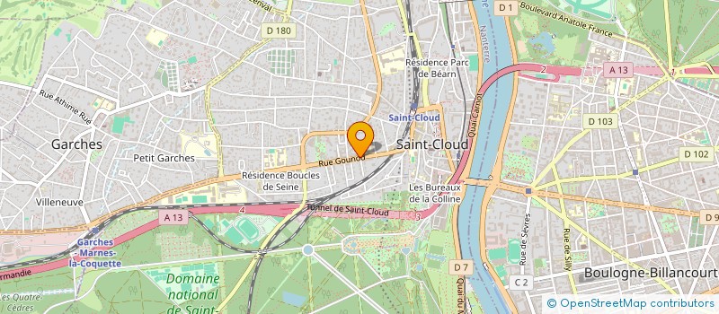 localisation de l'entreprise SHAO-KO PARIS (PRODUCTION) à SAINT-CLOUD