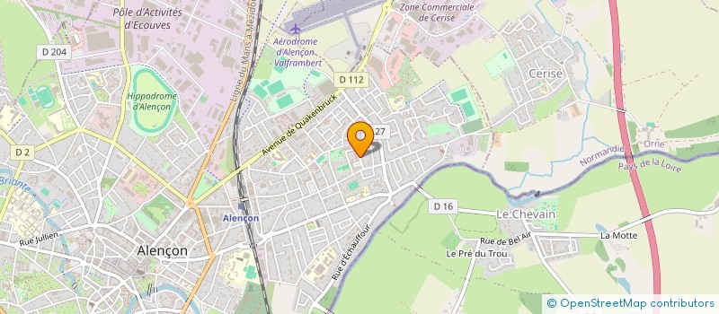 localisation de l'entreprise SHAOLIN ALENCON  ALENCON