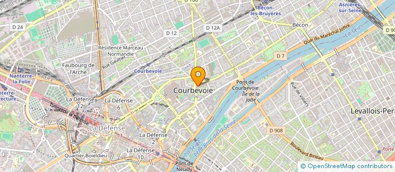 localisation de l'entreprise SHAPE à COURBEVOIE