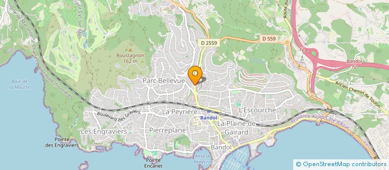 localisation de l'entreprise SHAPE2SEA à BANDOL