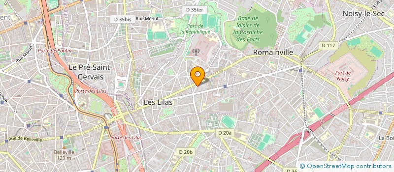 localisation de l'entreprise SHAPER COMPANY à LES LILAS