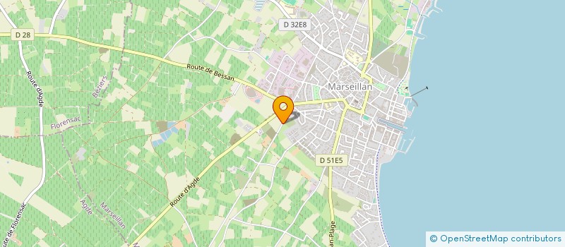 localisation de l'entreprise SHAPING INTERNATIONAL à MARSEILLAN