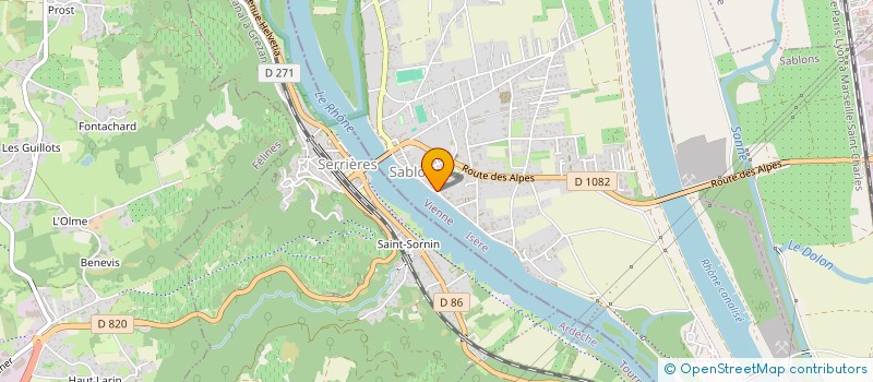 localisation de l'entreprise SHARDANA  SABLONS