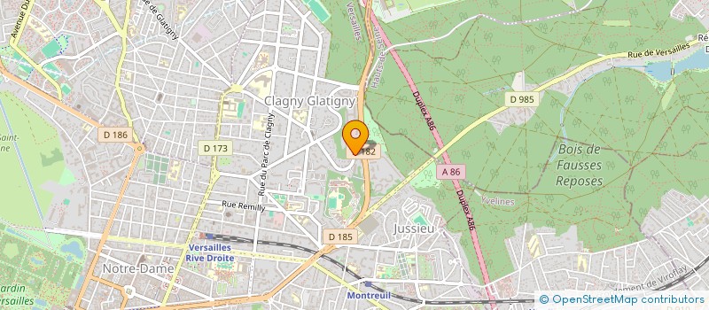 localisation de l'entreprise SHARELOC à VERSAILLES