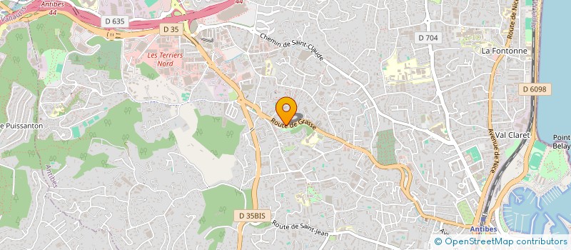 localisation de l'entreprise SHARER TECHNIQUE SERVICES à ANTIBES