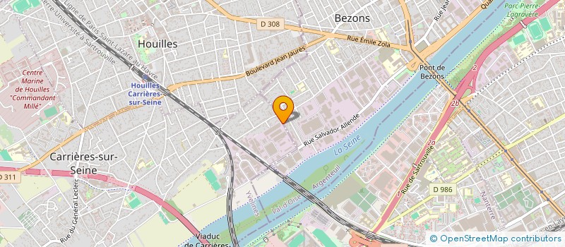 localisation de l'entreprise SHARING FACTORY à CARRIERES-SUR-SEINE