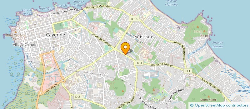 localisation de l'entreprise SHARK SECURITE à CAYENNE