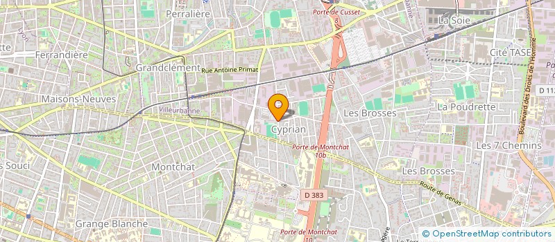 localisation de l'entreprise SHARLY  VILLEURBANNE