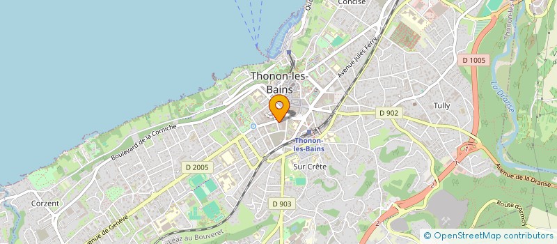 localisation de l'entreprise SHAVE & CUT à THONON-LES-BAINS