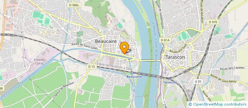 localisation de l'entreprise SHAW ET BALTZINGER  BEAUCAIRE