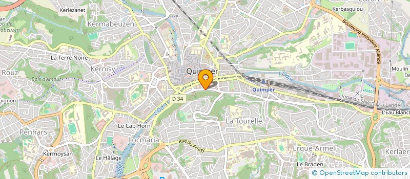 localisation de l'entreprise SHAWARMAN. à QUIMPER