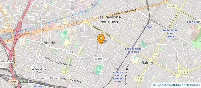 localisation de l'entreprise SHAYNO INVEST  LES PAVILLONS-SOUS-BOIS