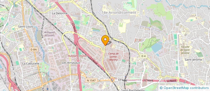 localisation de l'entreprise SHAZED TRANS SUD à MARSEILLE