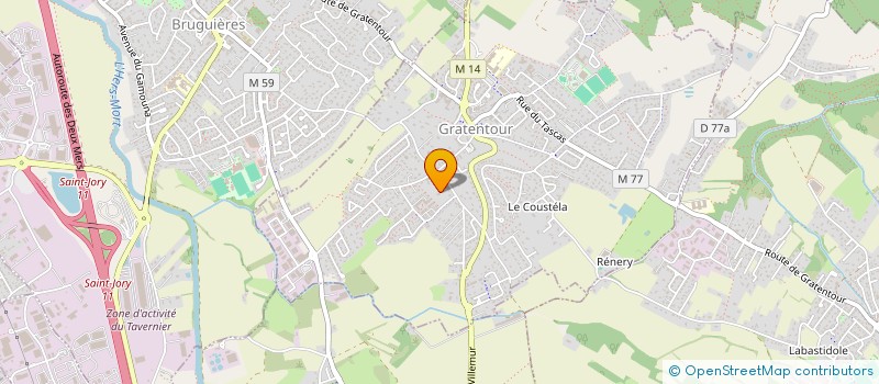 localisation de l'entreprise SHB  GRATENTOUR