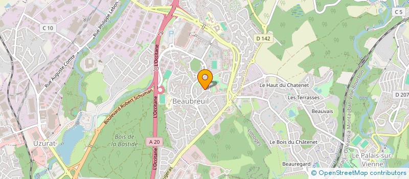 localisation de l'entreprise SHB à LIMOGES