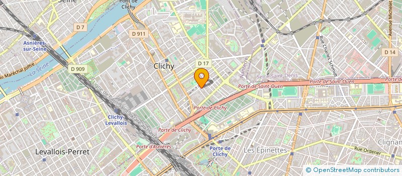 localisation de l'entreprise SHB TRADING  CLICHY