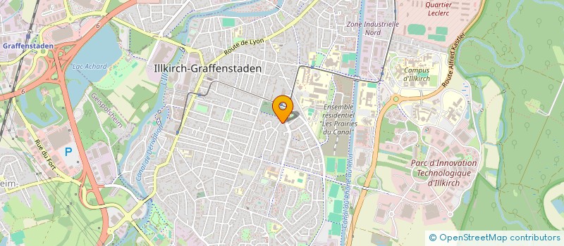 localisation de l'entreprise SHC  ILLKIRCH-GRAFFENSTADEN