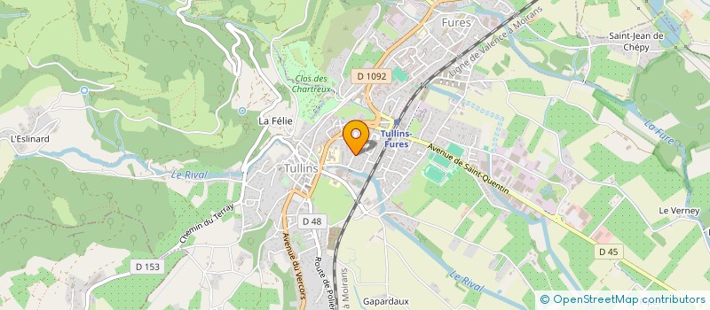 localisation de l'entreprise SHE TULLINS DISTRIBUTION à TULLINS