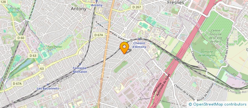 localisation de l'entreprise SHECALI à ANTONY