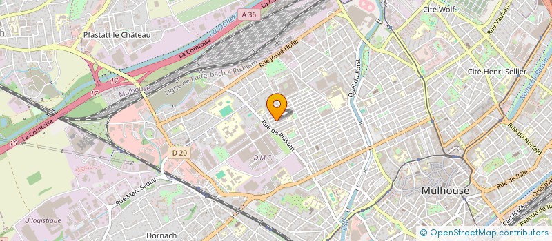 localisation de l'entreprise SHEDLIGHT  MULHOUSE