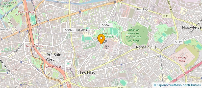 localisation de l'entreprise SHEFA à LES LILAS