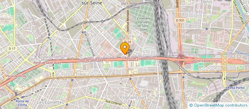 localisation de l'entreprise SHEHERAZADE à SAINT-OUEN-SUR-SEINE